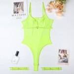 body dentelle vert fluo