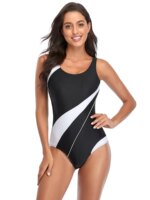 maillot de bain une pièce sport blanc