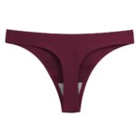 string sans couture rouge foncé